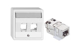 Feller EDIZIOliv AP-Netzwerkdose 2x RJ45