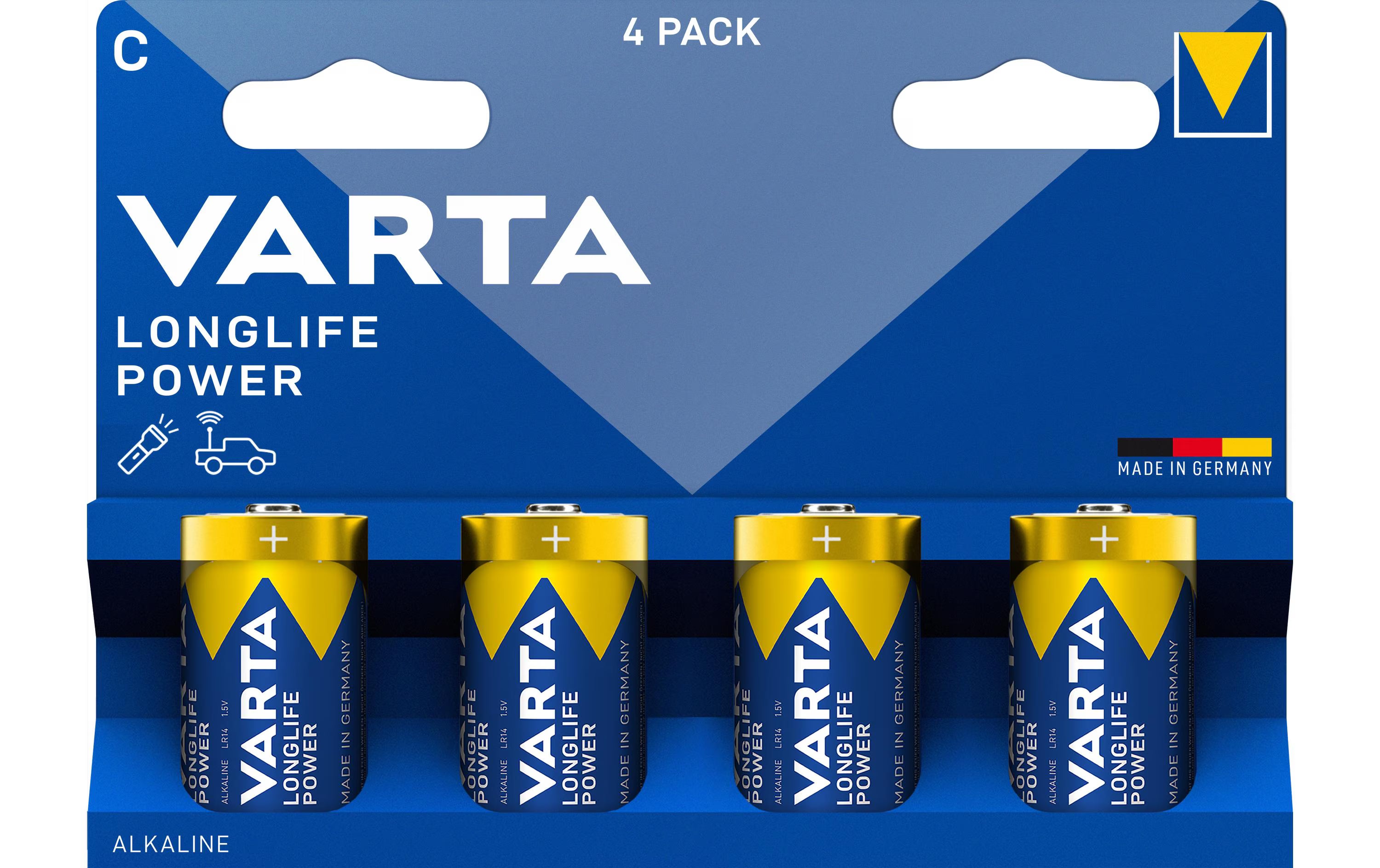 Varta, Batterie Longlife Power C , 4 Stück