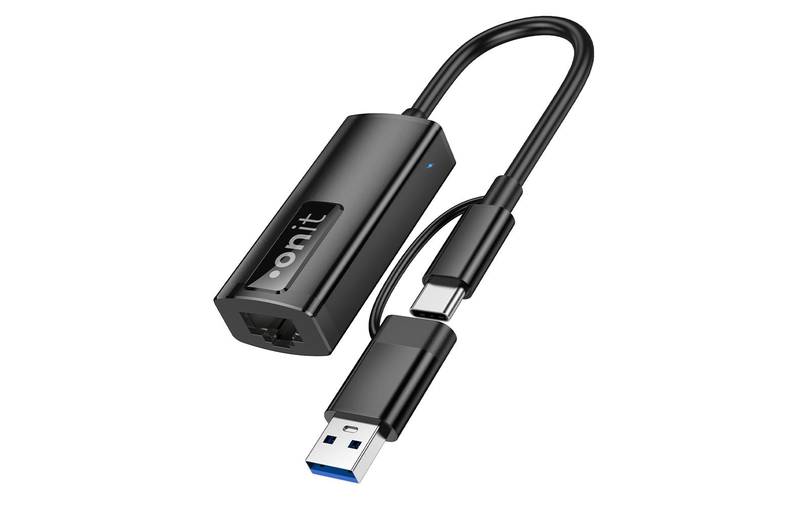 onit USB-C/A zu RJ-45 Netzwerkadapter Pro