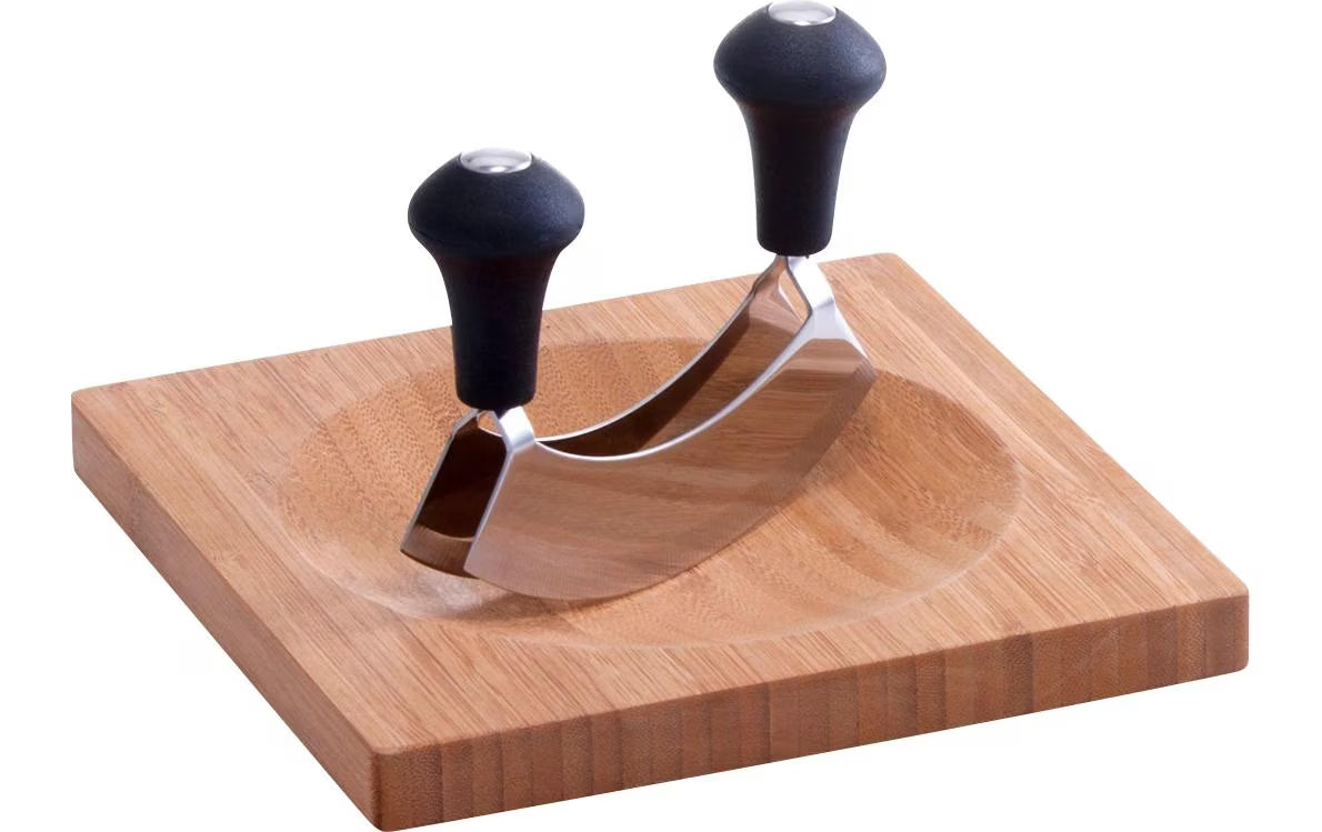 Zeller Present Kräuterbrett mit Wiegemesser