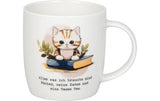 Könitz Becher Bücher, Katze & Tee