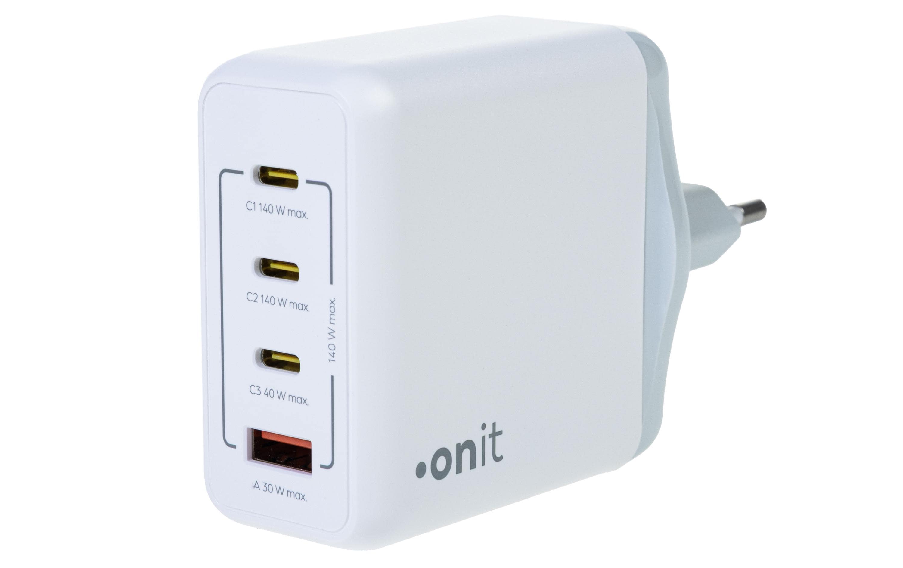 onit, USB-Wandladegerät Quad 3C1A 140 W GaN