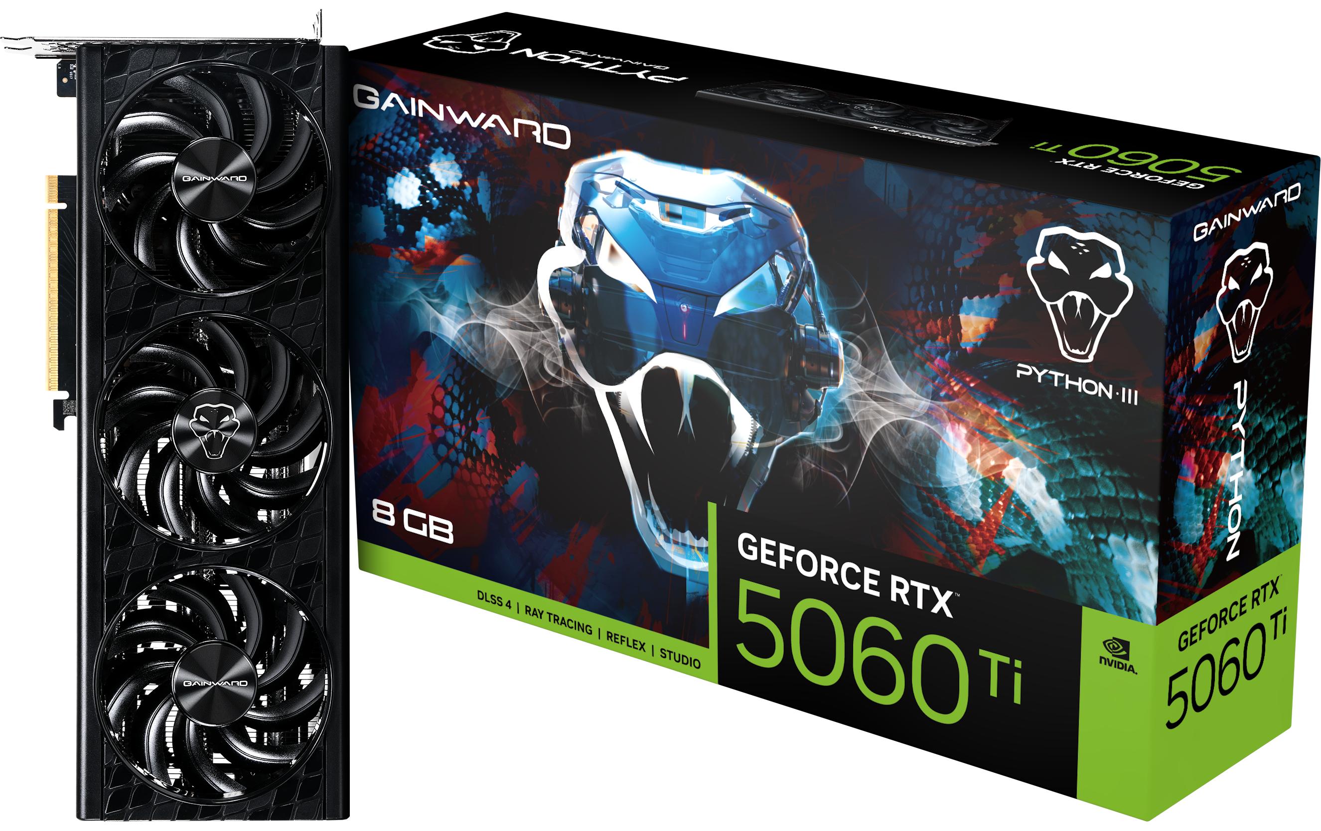 Gainward RTX5060 Ti Pyth III 8GB GDDR7