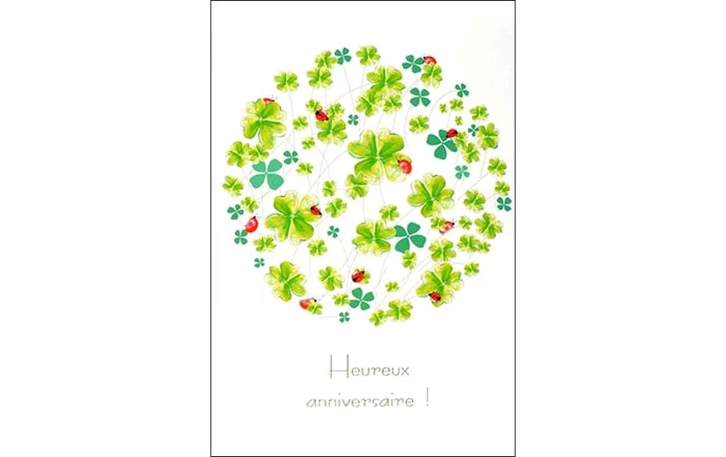 ABC carte d'anniversaire