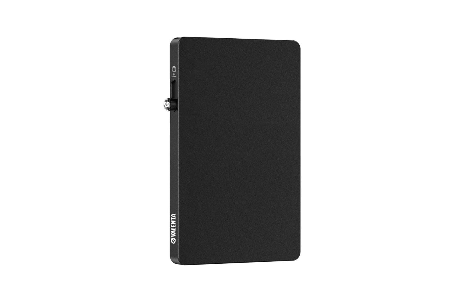 VALENTA, CardCase Aluminium MagSafe Schwarz