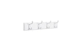 Songmics Garderobe mit 4 Haken, Weiss