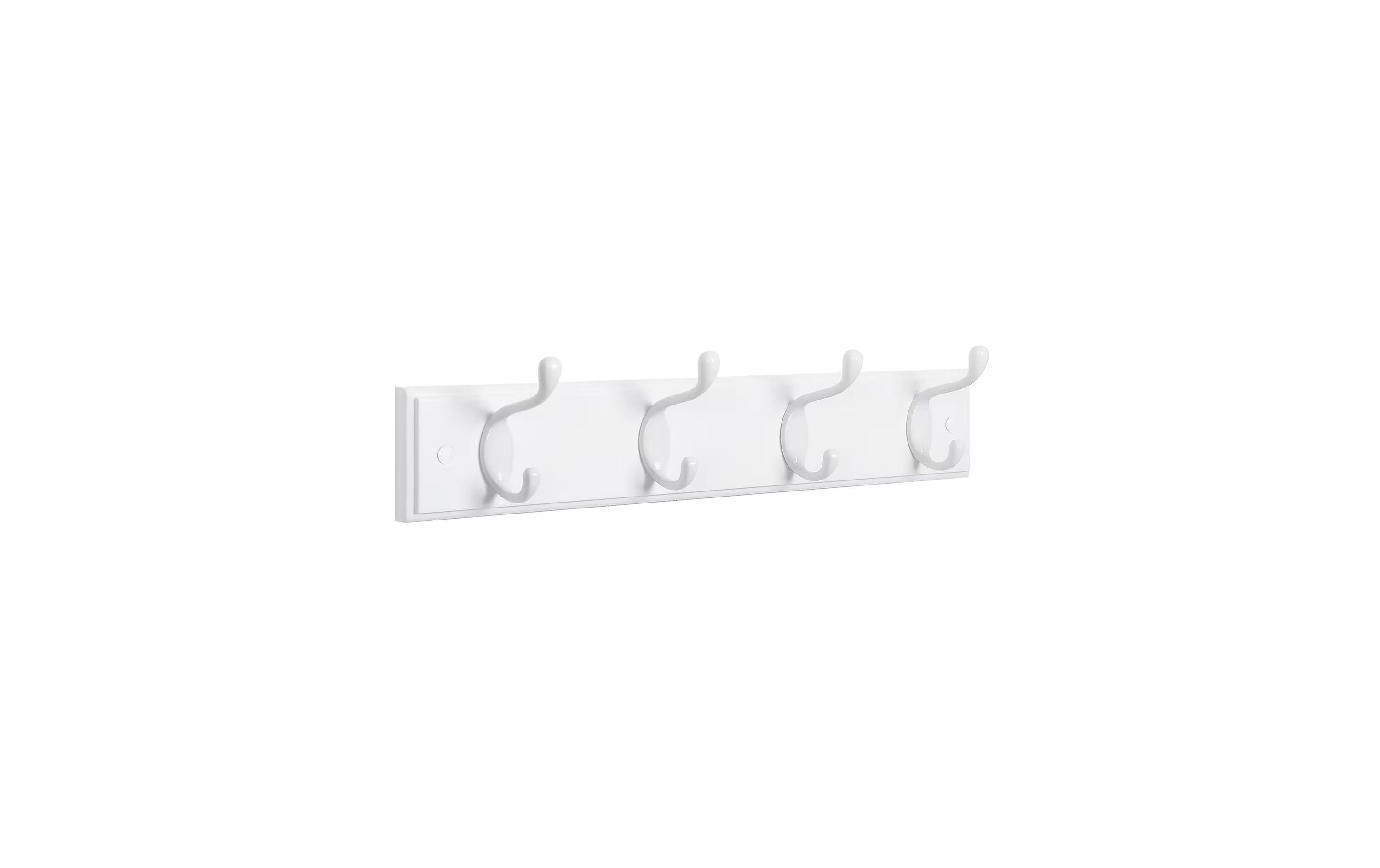 Songmics Garderobe mit 4 Haken, Weiss