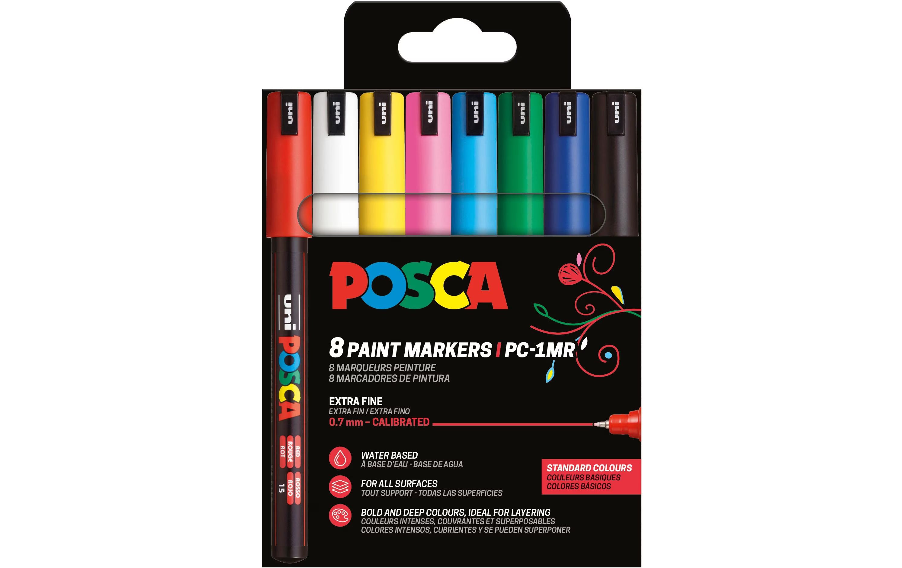 Uni POSCA Marker PC1M SET8, Basic