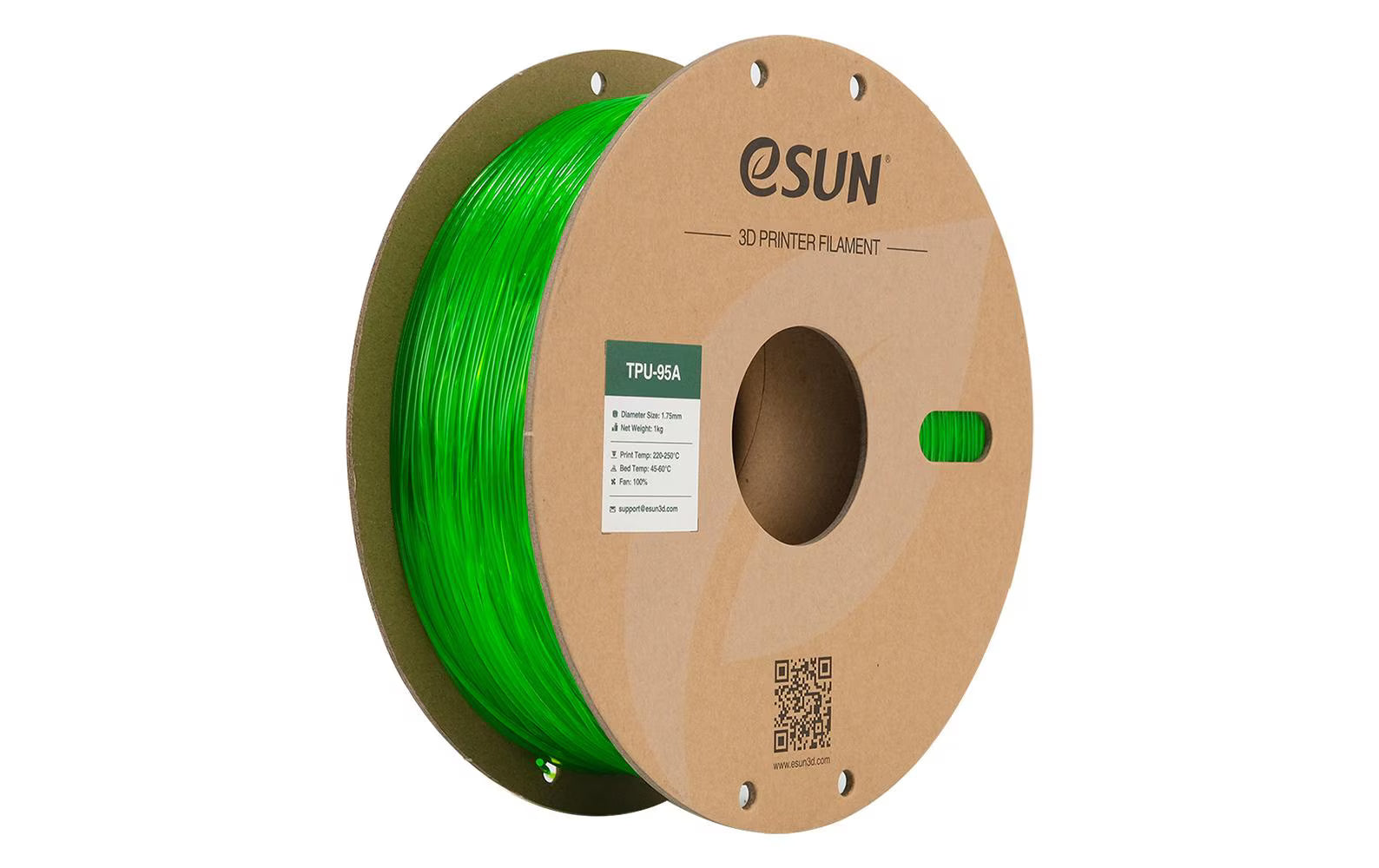 eSun, Filament TPU-95A Grün 1.75 mm 1 kg