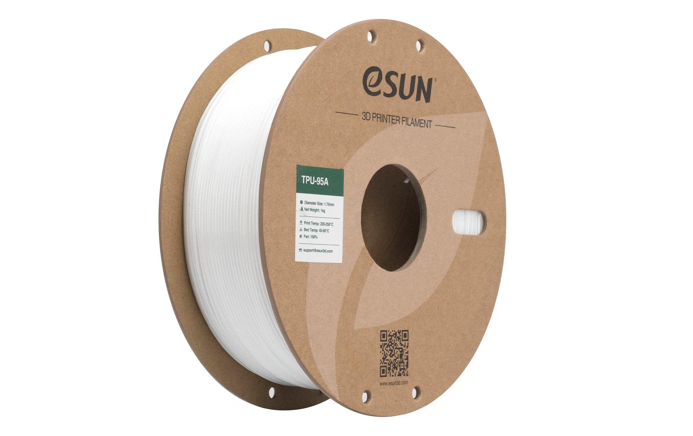 eSun, Filament TPU-95A Weiss 1.75 mm 1 kg