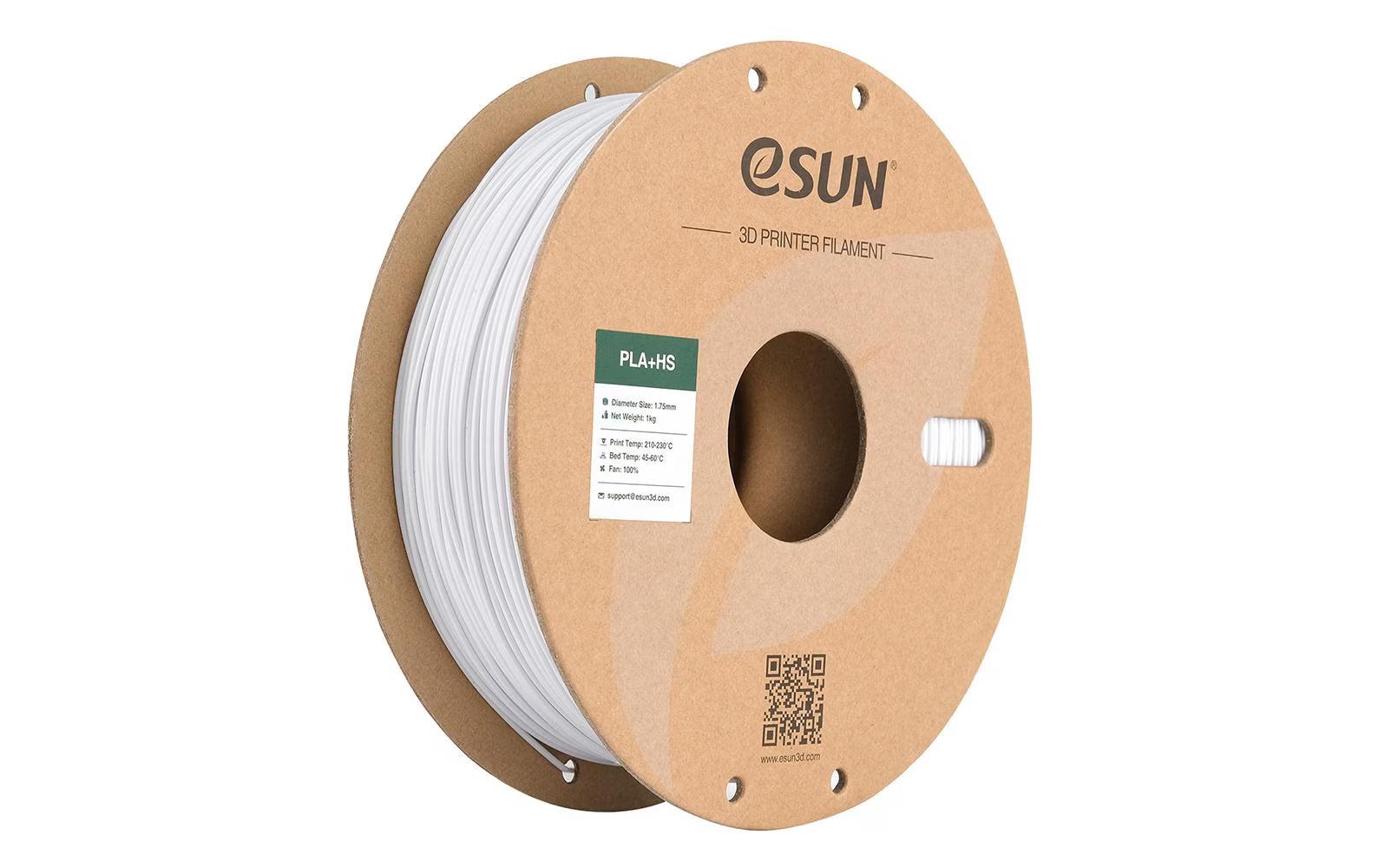 eSun, Filament PLA+ HS Kaltweiss 1.75 mm 1