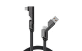 4smarts USB-C Kabel ComboCord Flat 2iin1