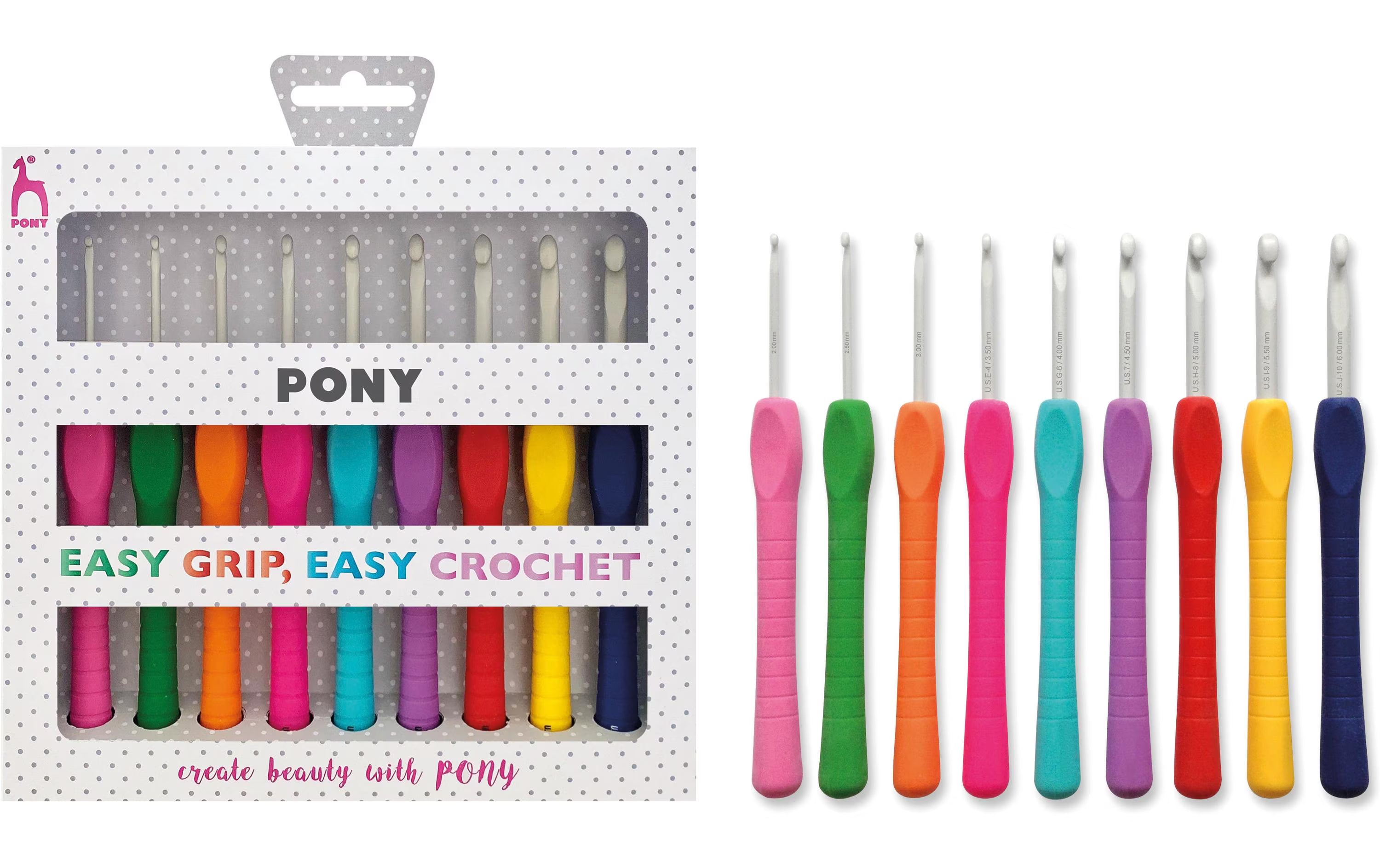 Pony Häkelnadel Set Grip