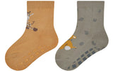 Sterntaler Antirutsch-Socken 2er Set Safari