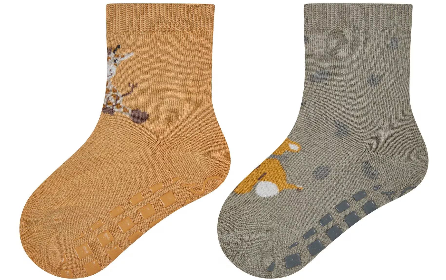 Sterntaler Antirutsch-Socken 2er Set Safari