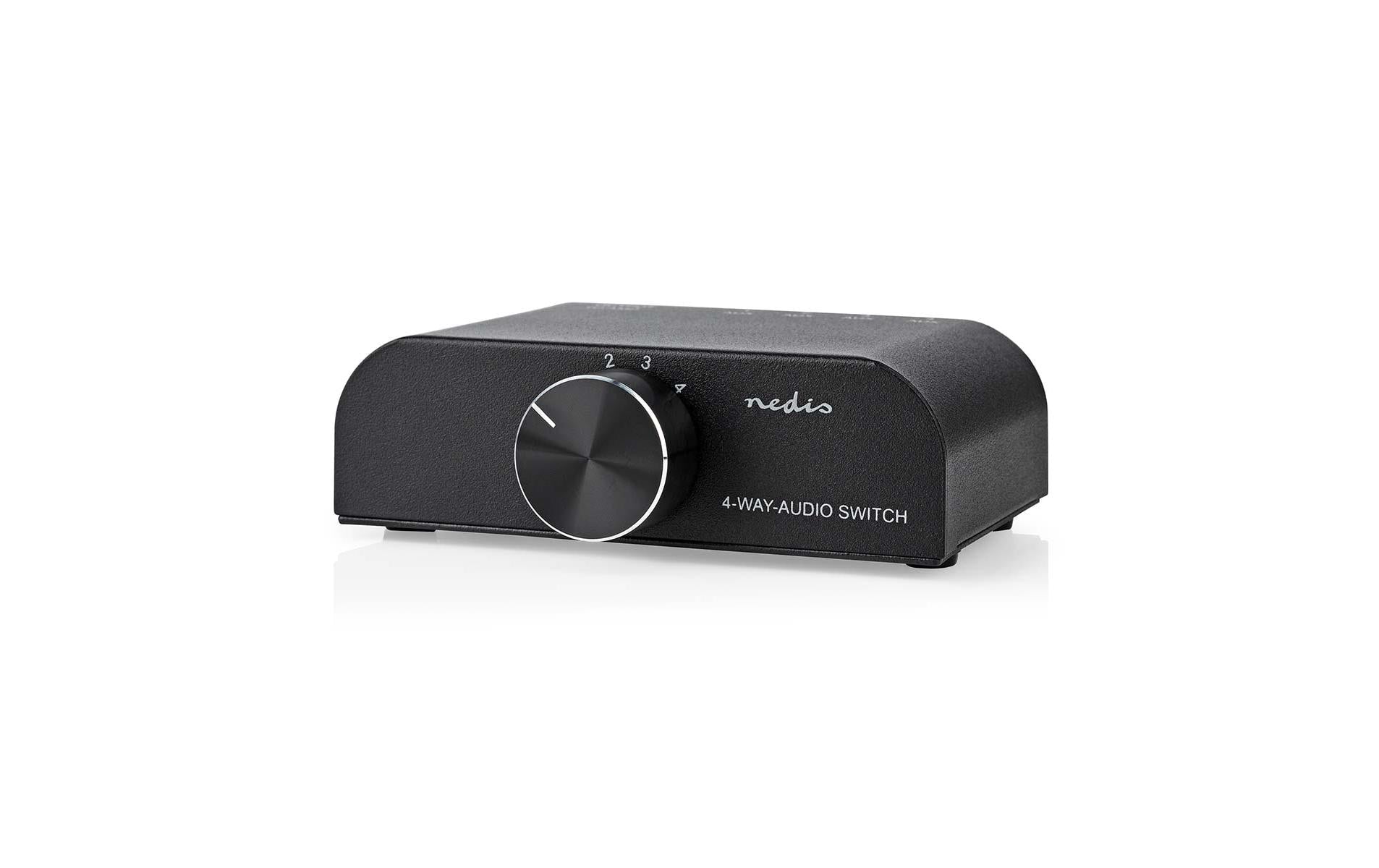 Nedis Audio-Umschaltpult 4-fach