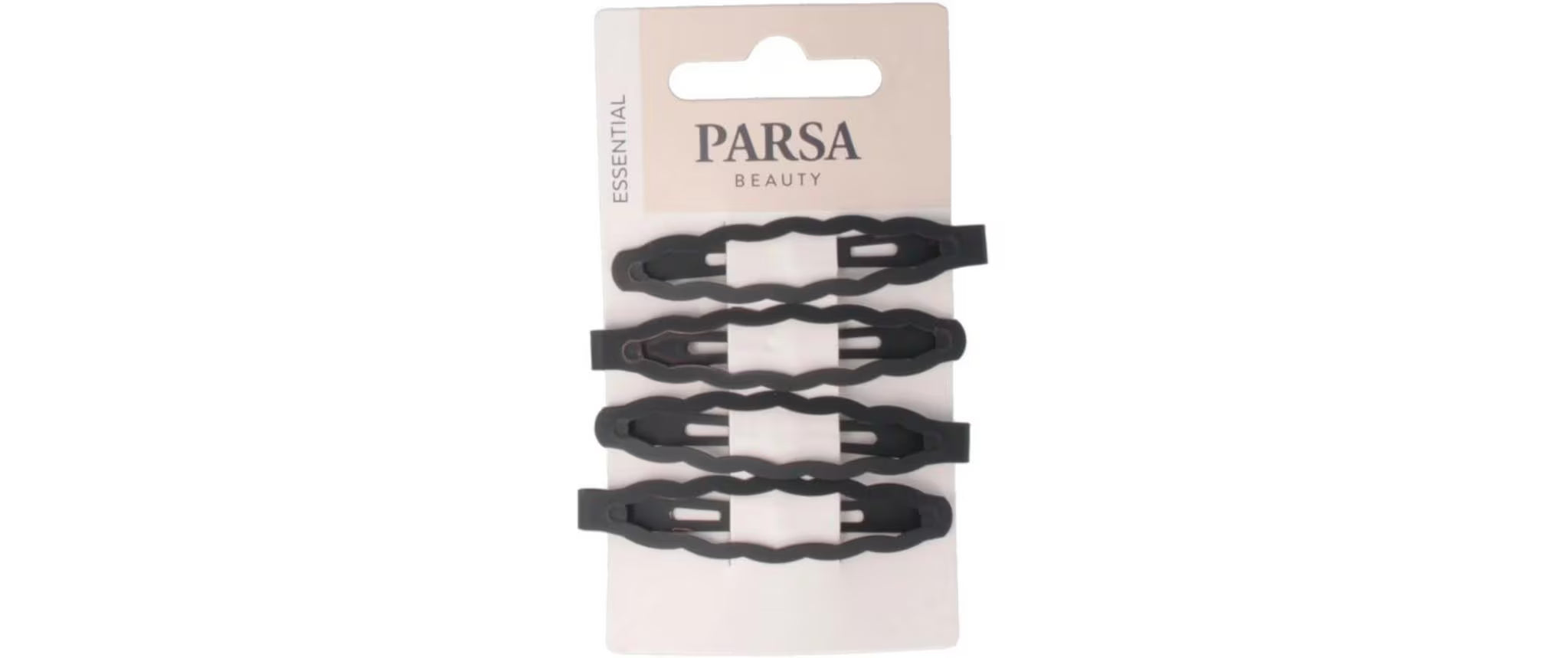 PARSA Haarclips gewellt, matt, schwarz