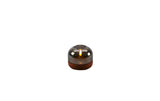 Konstsmide LED Kerze graues Glas terracotta