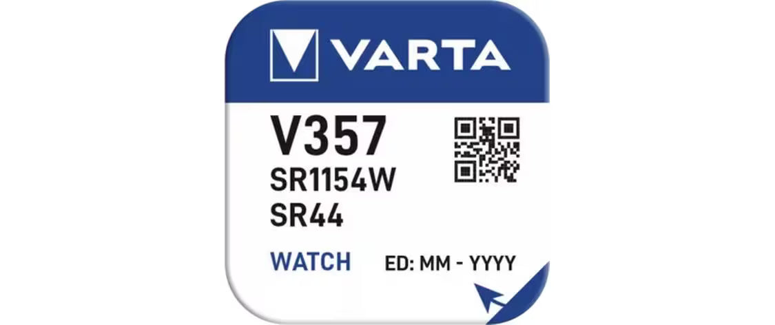 VARTA Knopfzelle Watch V357, 1.55V, 10Stk