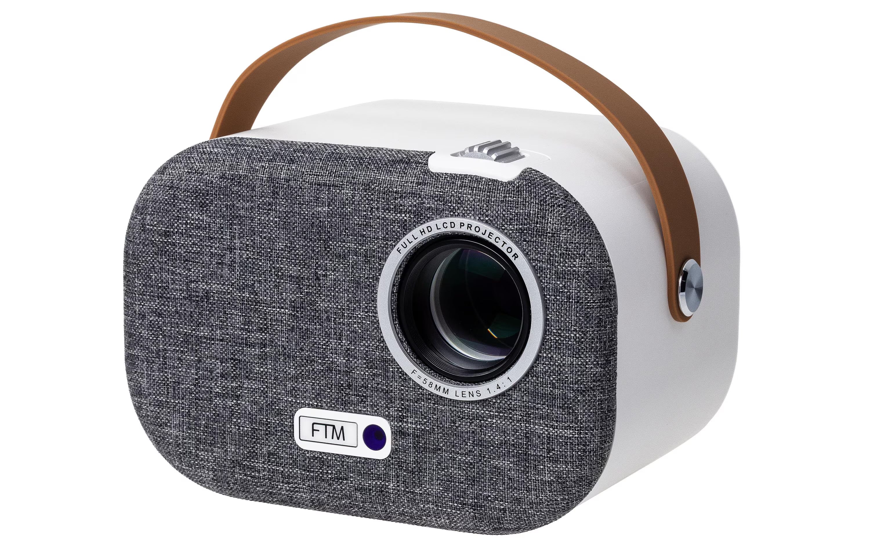 FTM LED-Projektor Android Mini,4K Full-HD