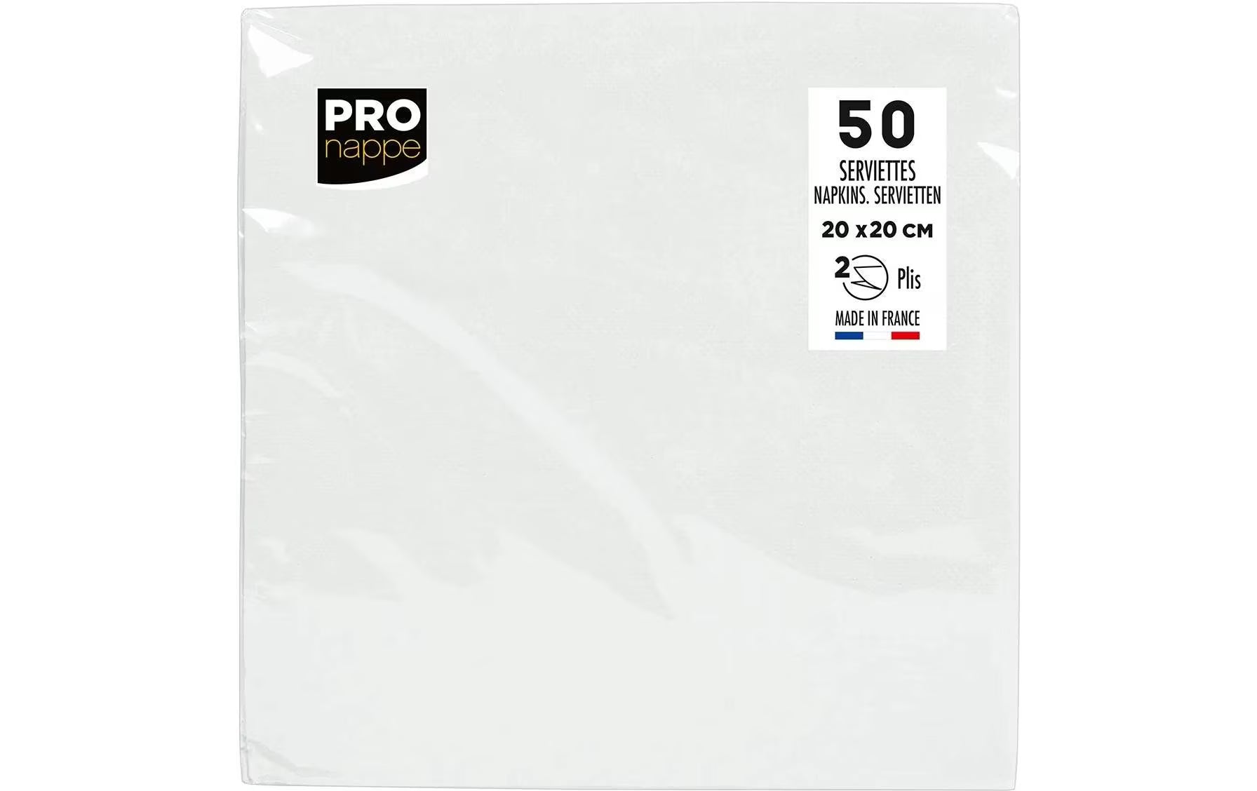 PRO nappe, Papierservietten 20 cm x 20 cm,