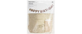 Rico Girlande Happy Birthday, Glitter, Gold
