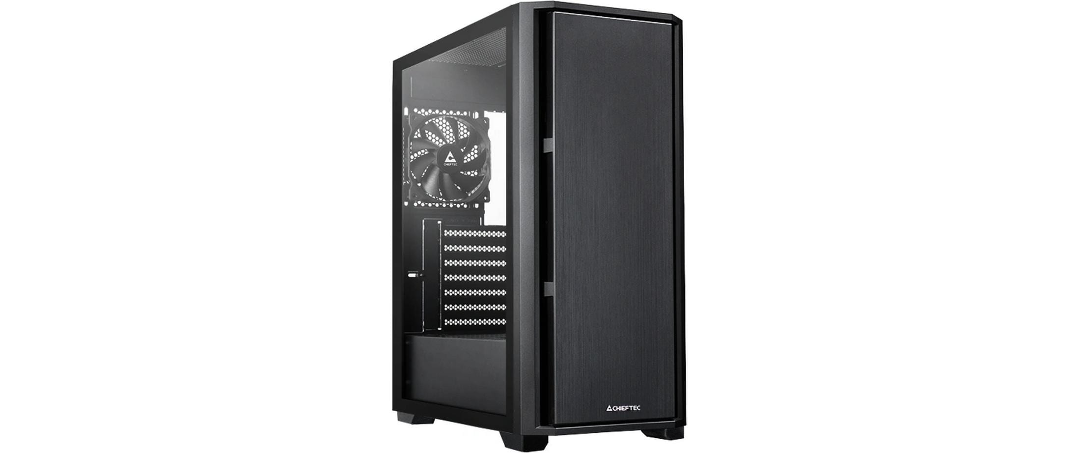 Chieftec mATX Gehäuse AS-02B-TG-OP, black