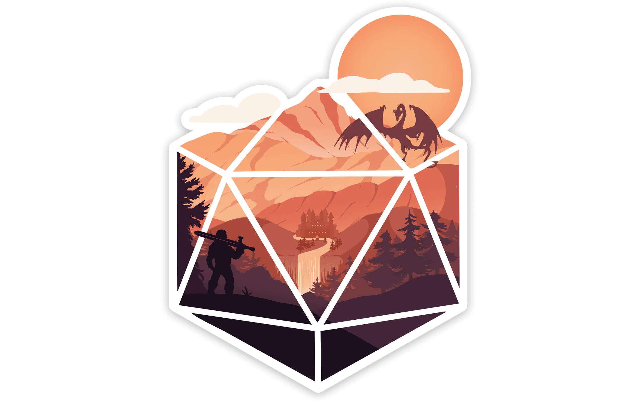 The D20 Hero Sticker