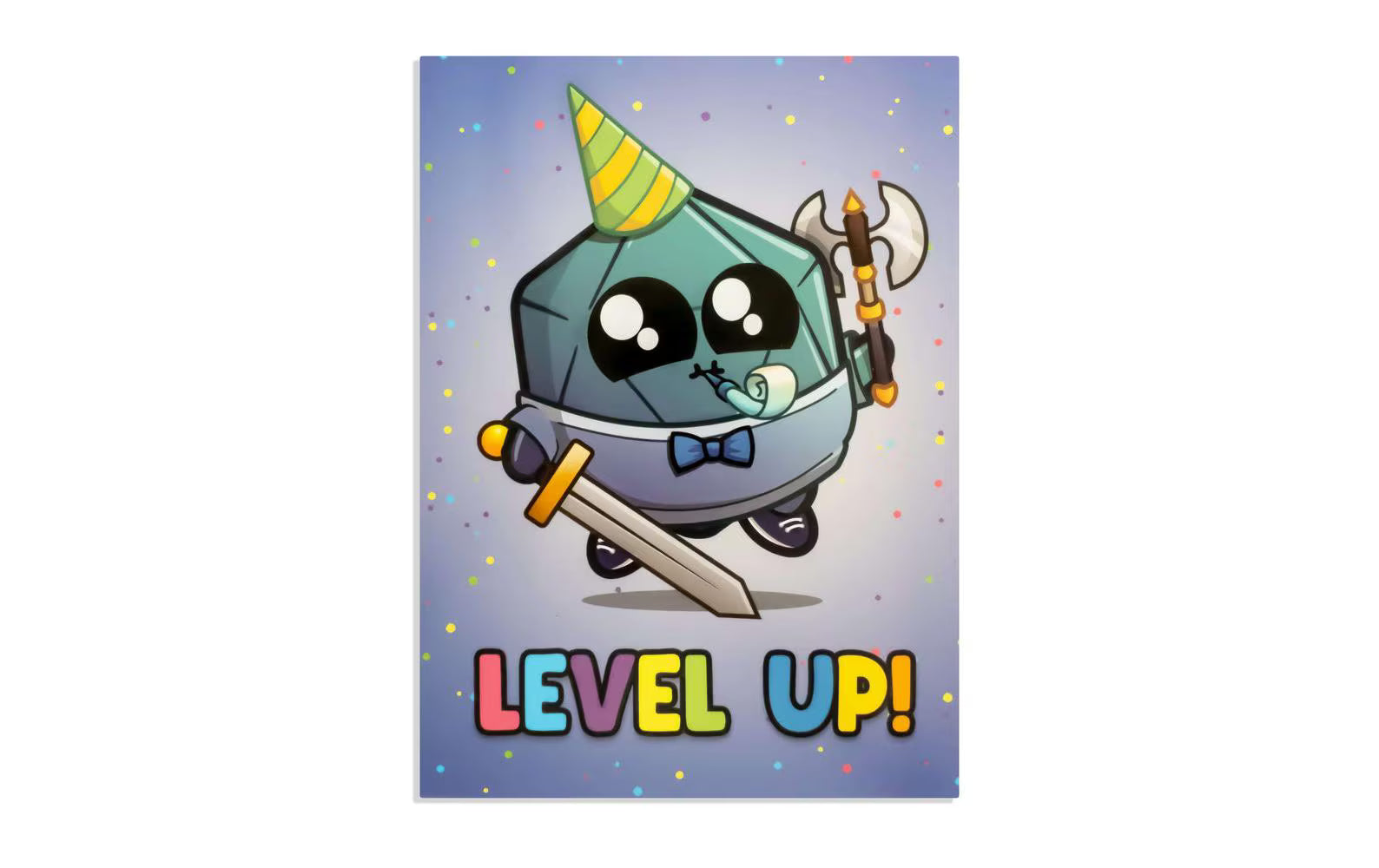Geburtstagskarte Leveled Up