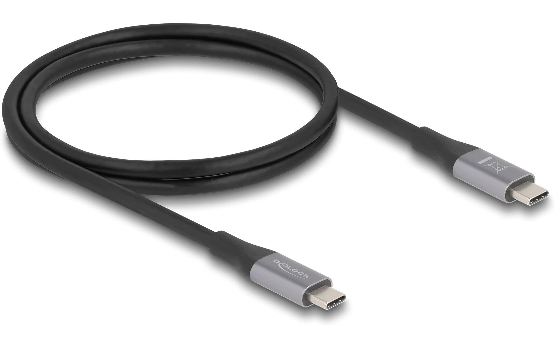 Delock, USB4-Kabel 40 Gbps PD 3.1 240 W USB