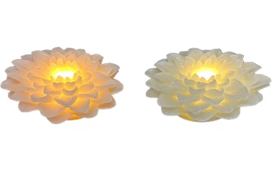 Dameco LED Wachskerze Rose Set