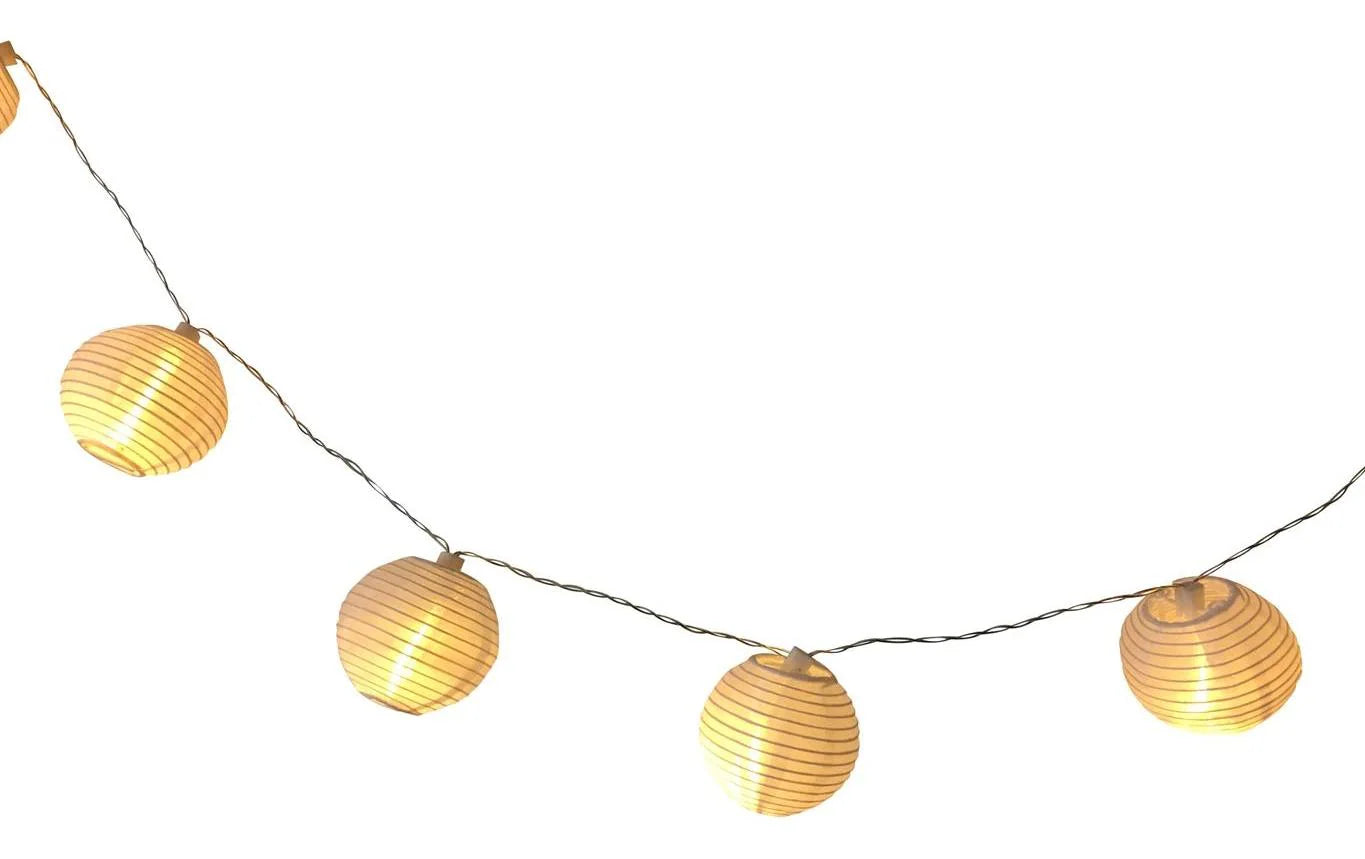 Dameco LED Solar Lichterkette Weissen Nylon