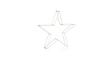 STT LED Dekoration 3D Star Argento 78cm