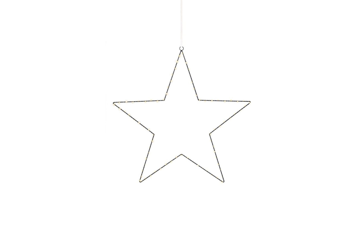 STT LED Deko Stern schwarz Star M