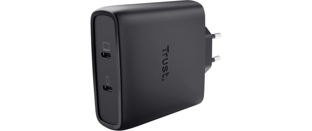Trust Maxo USB-C 100W GaN 2 Port Wall Charg