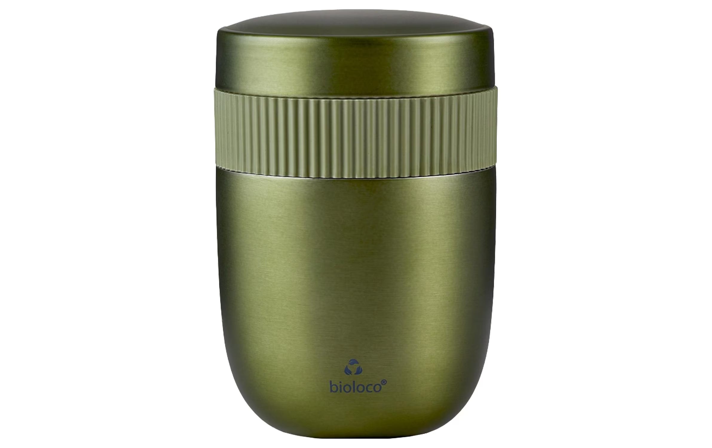 bioloco Lunchpot Edelstahl Sky-Khaki