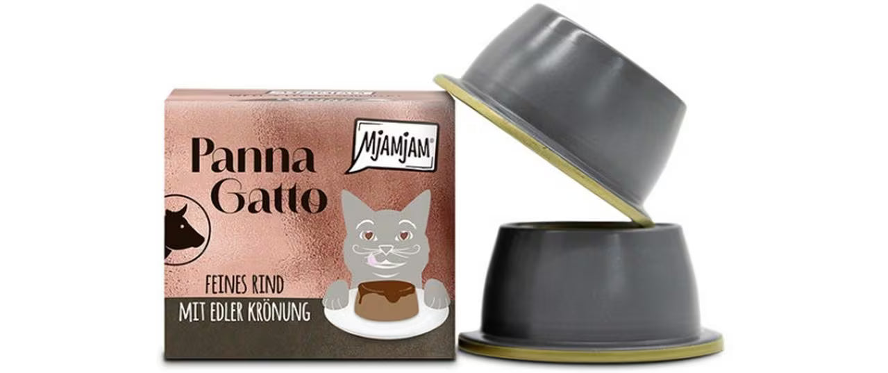 Mjamjam Cat Panna Gatto Rind 2x80g