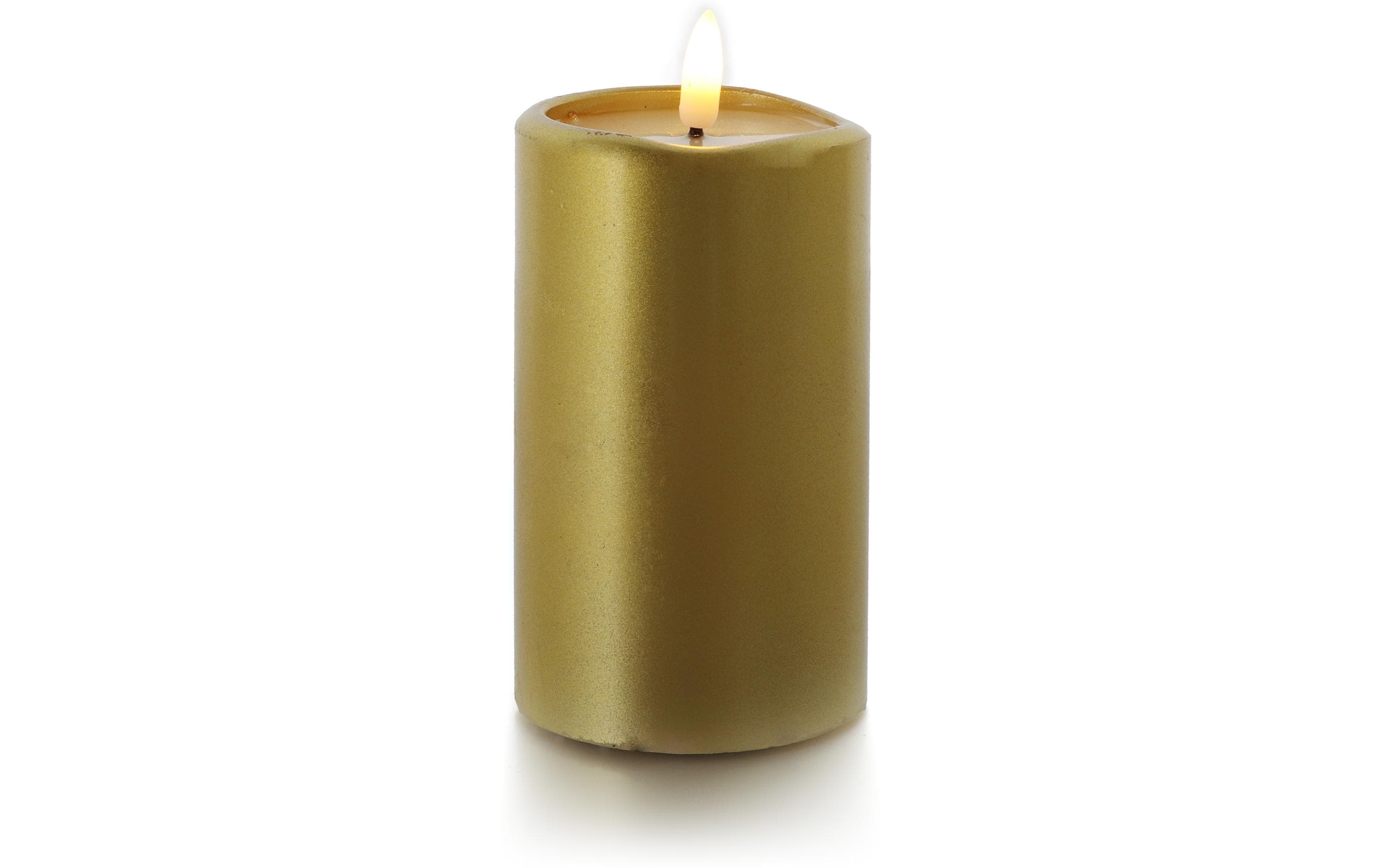 balthasar LED Kerze Novita mittel gold