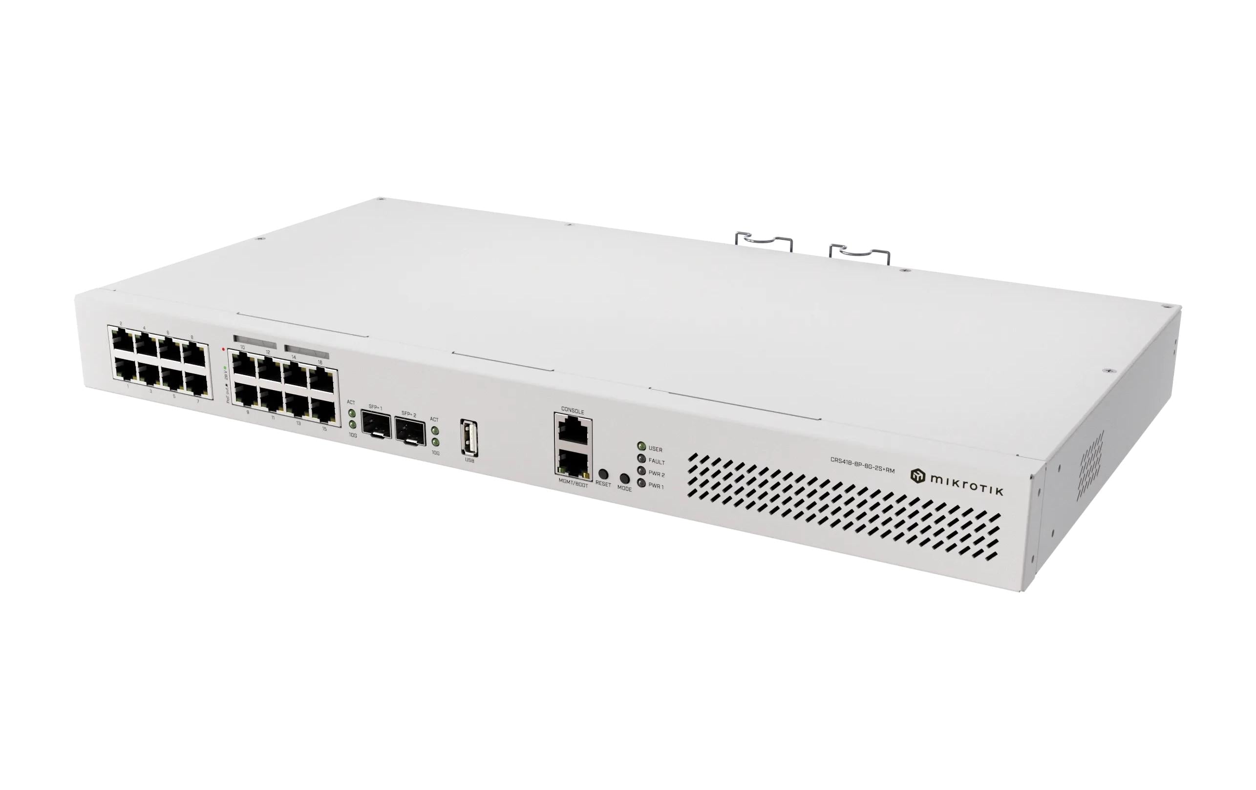 MikroTik CRS418-8P-8G-2S+RM Cloud Router/Sw