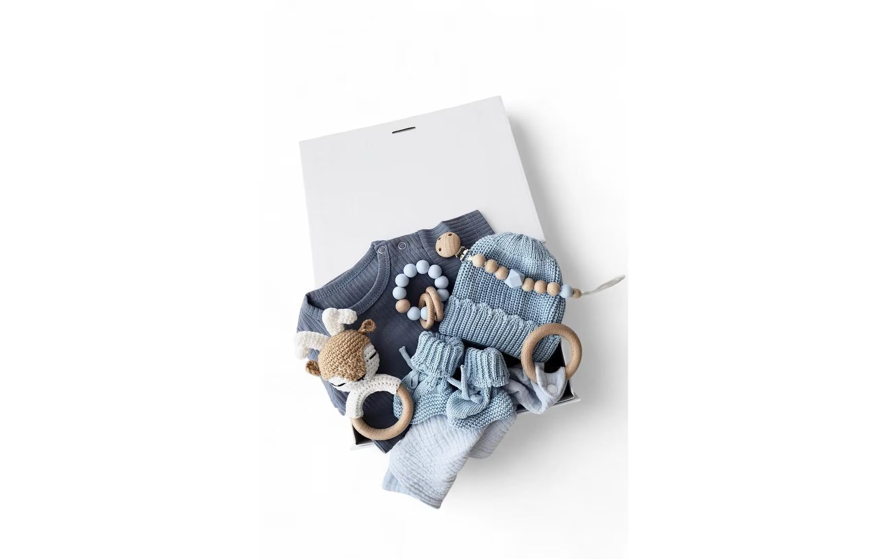 Oykami Geschenkbox Blau Palermo Hirsch