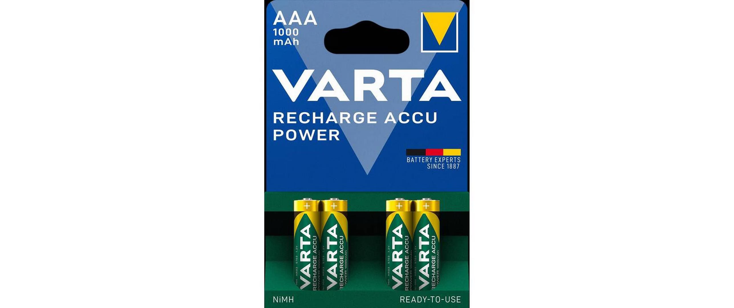 Varta, Akku Power NiMH AAA 1000 mAh, 4 Stüc