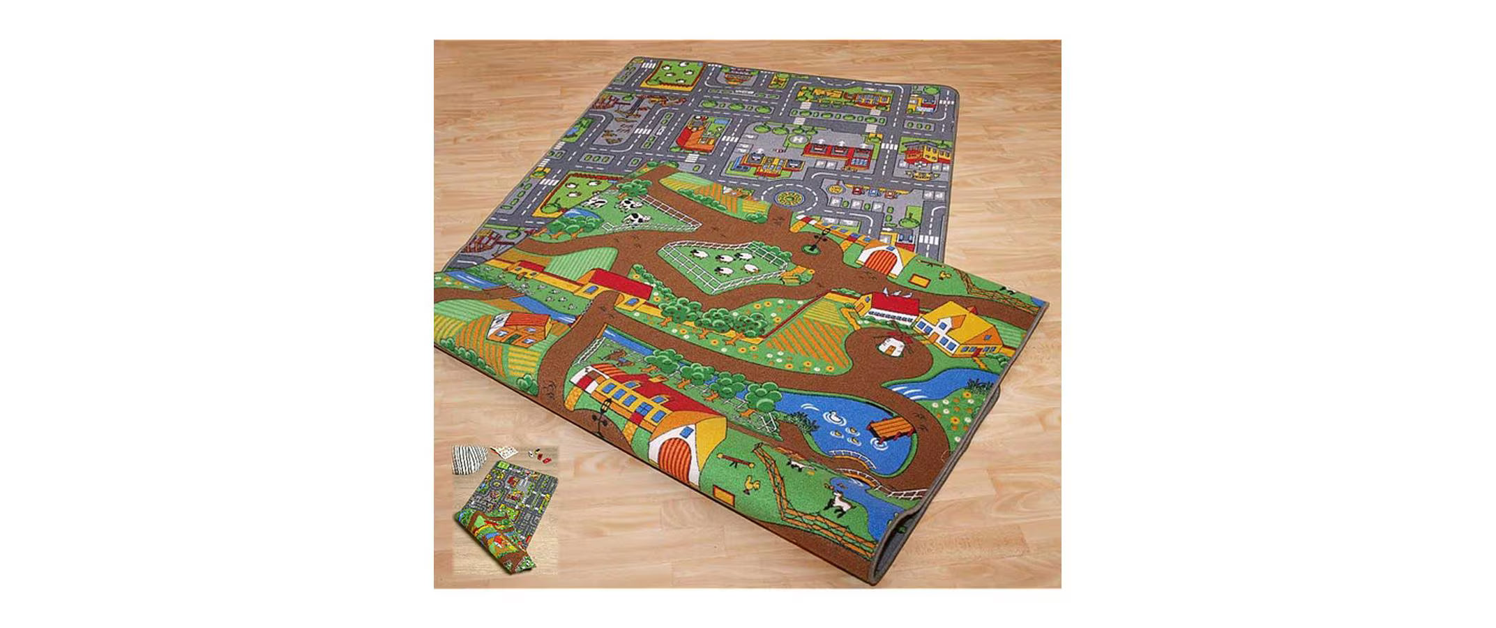 Spielteppich 100 x 190 cm Wende