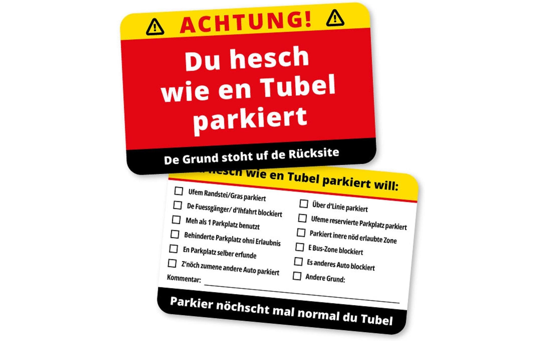 SwissMeme Parkkarten