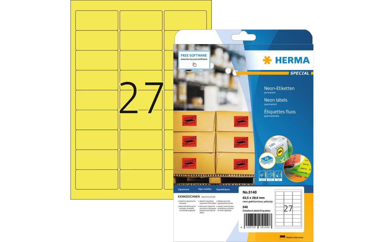Herma Neonetiketten 5141