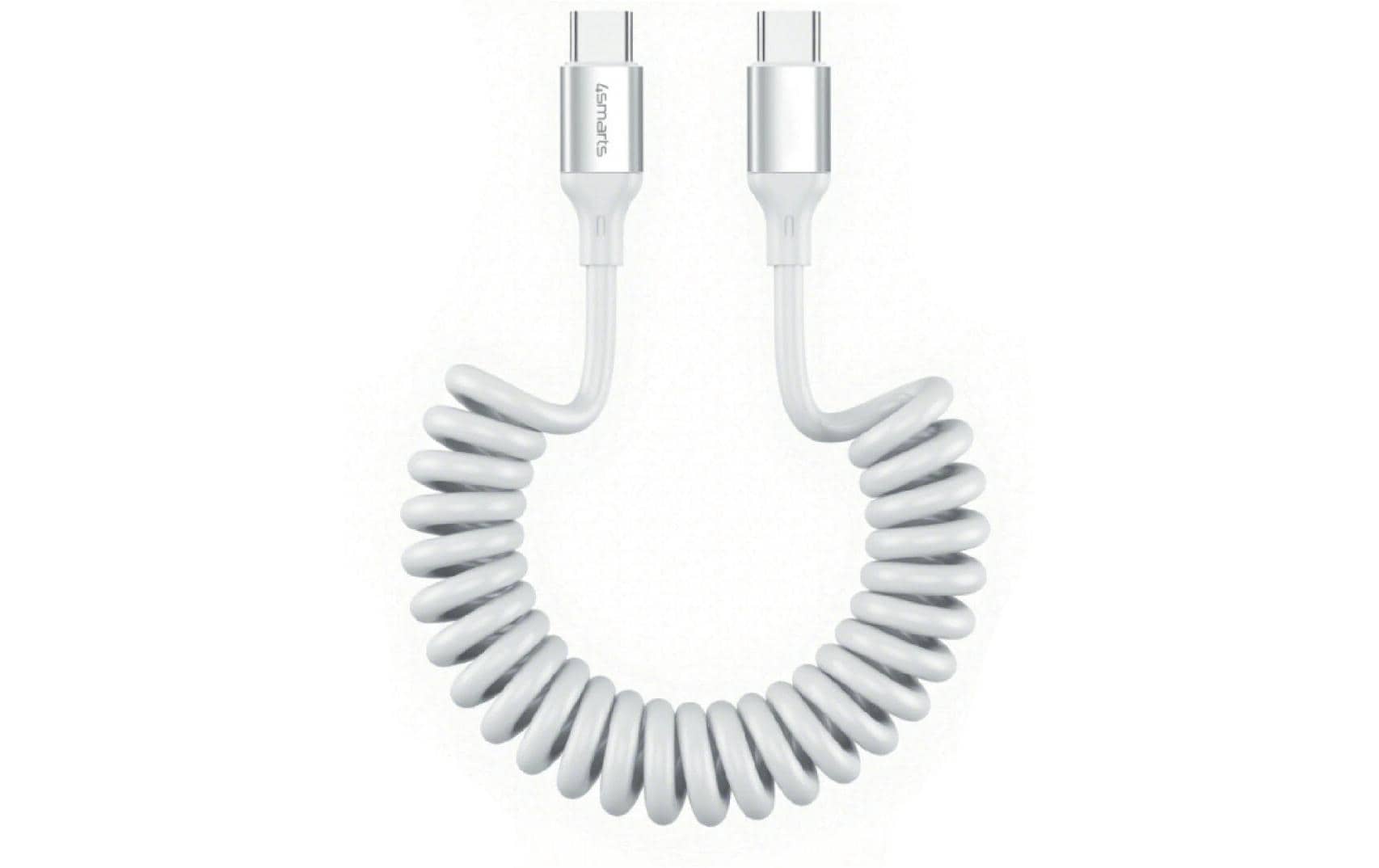 4smarts USB2.0 Spiralkabel C-C,12-50cm,240W