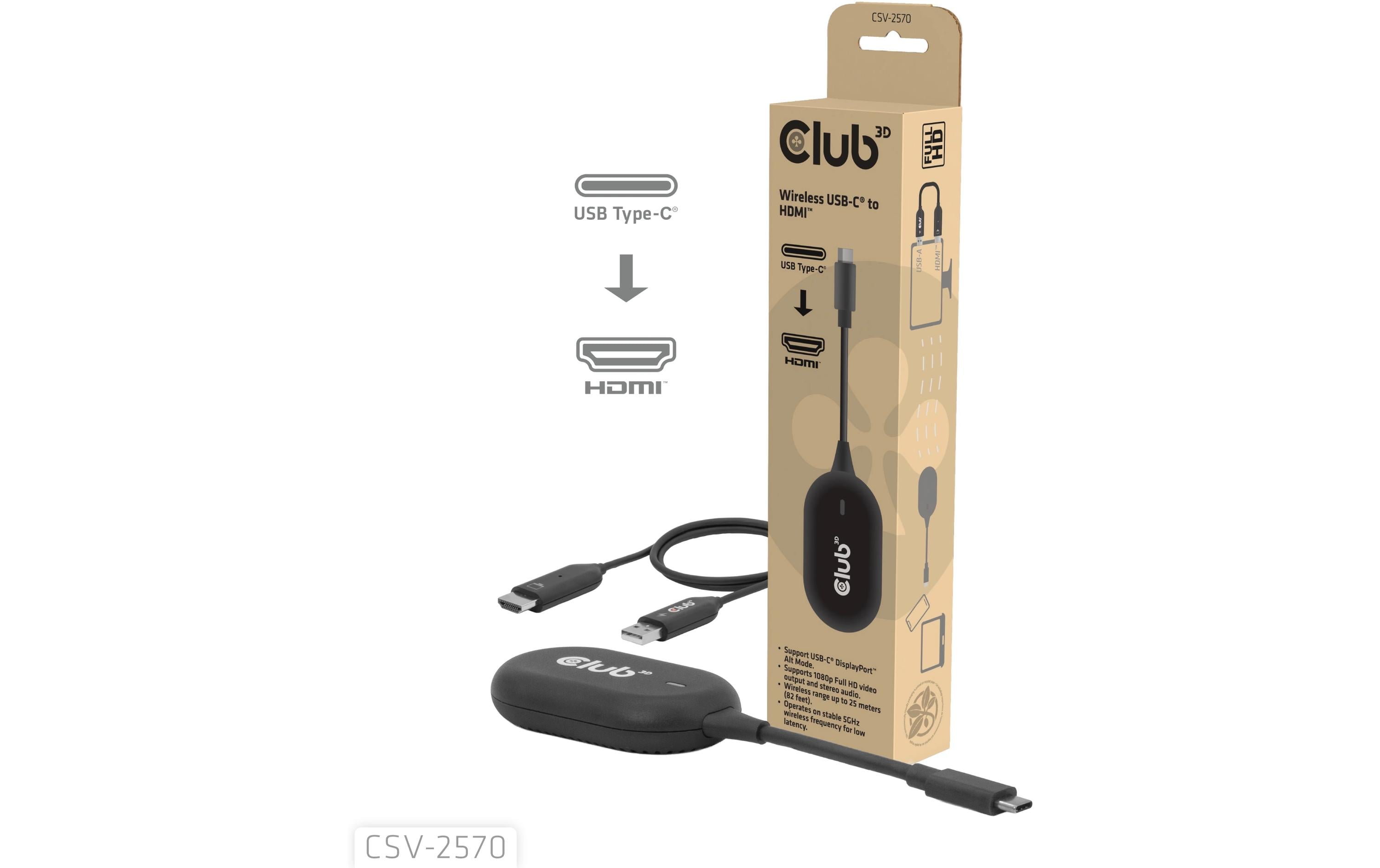 Club 3D CSV-2570 Drahtloser Sender