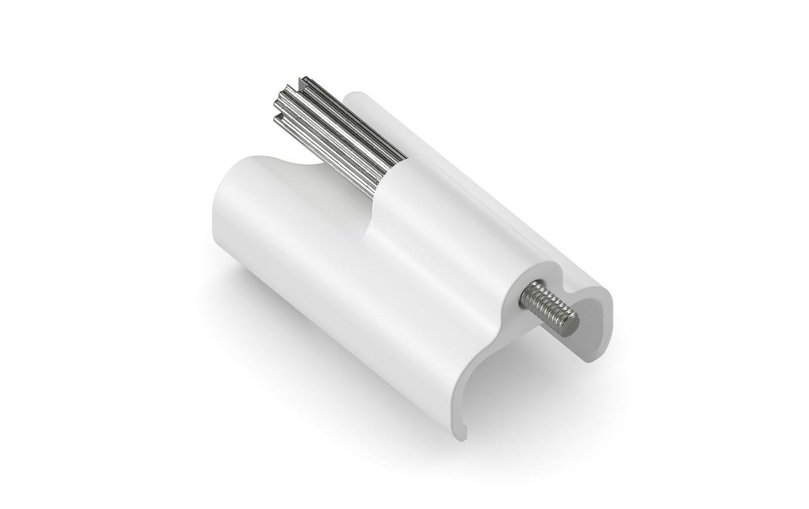 MicroX4 Verriegelungsclip, weiss, 1 Stk