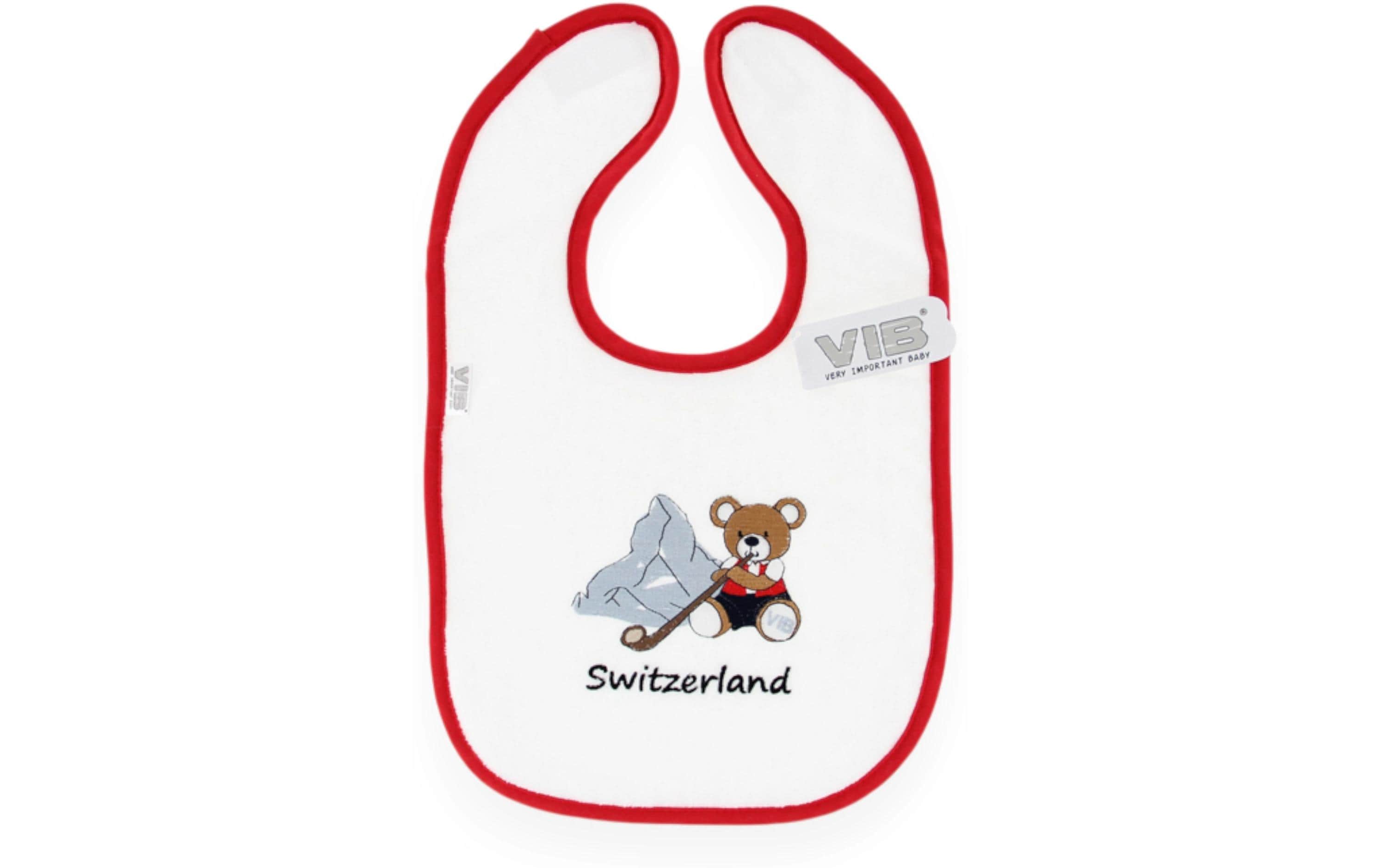 VIB Lätzchen Bär + Matterhorn + Switzerland