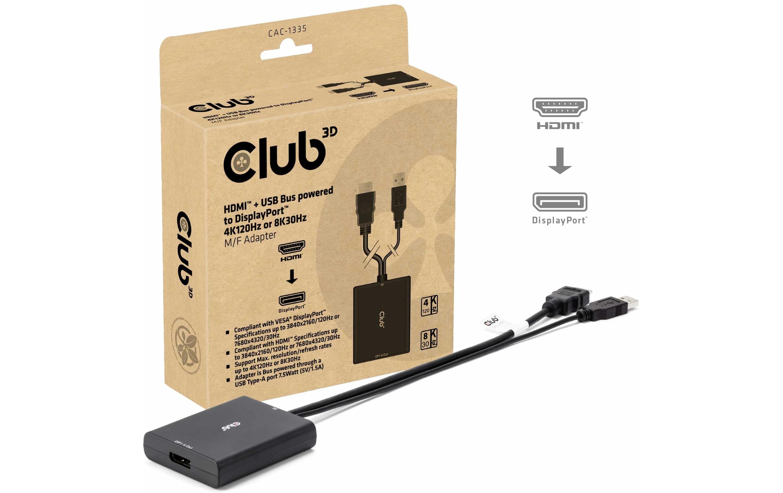Club 3D Adapterkabel CAC-1335