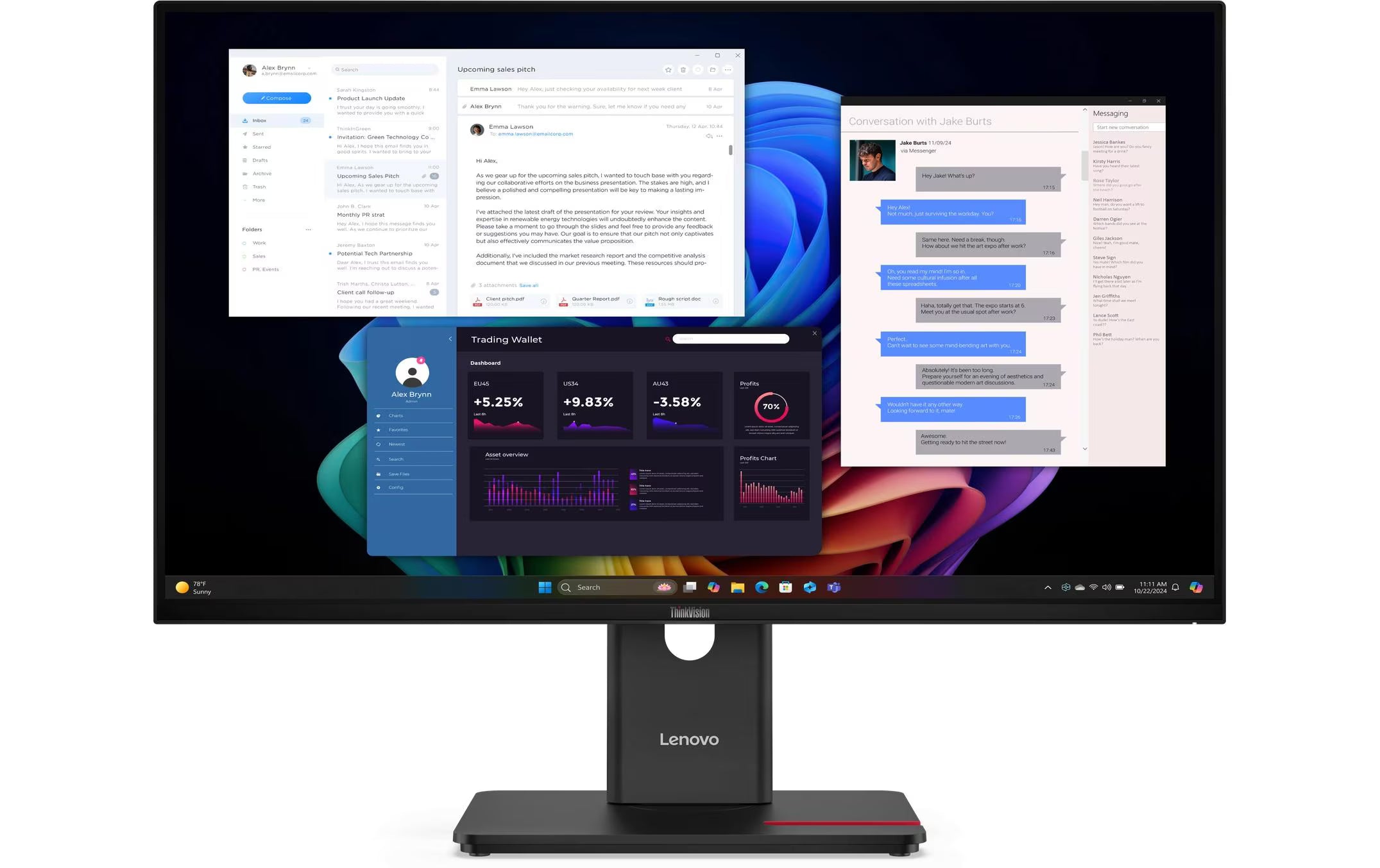 Lenovo TV T27UD-40, 27, 16:9, 3840x2160